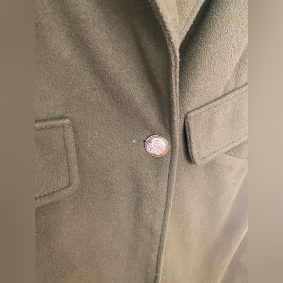 JOIE|| Army Green Peacoat, with gold button detail. Size Medium - Picture 5 of 8